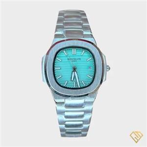 ساعت مچی مردانه پتک فیلیپ ناتیلوس Patek Philippe Nautilus | های کوالیتی صفحه فیروزه‌ای