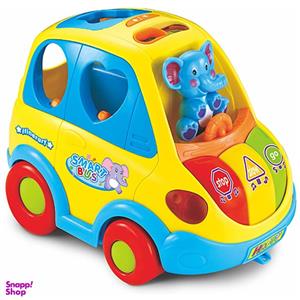 ماشین موزیکال فیلی هولی تویز مدل 896 Learning Educational Toys Cartoon Car Funny Kid Bus Game Matching Game