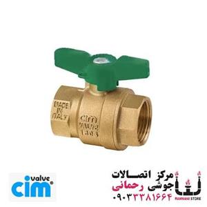 شیر گازی آبی دسته کلیدی 316NPT دوطرف توپیچ سایز 1/2\
