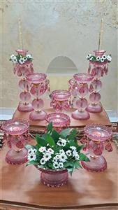ست هفت سین صورتی طرح باکارات فرانسه