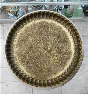 سینی برنجی طرح قدیم