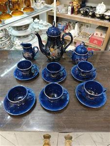 سرویس قهوه خوری سرمه ای ژاپنی قدیمی