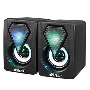 اسپیکر دو تکه دسکتاپ کایزر Kaiser مدل K-U320 (نورپردازی RGB)