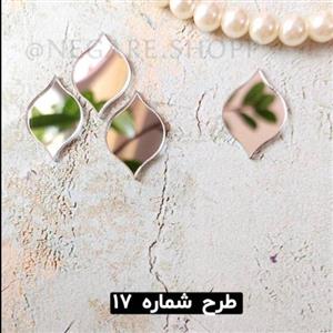 آینه پلکسی طرح برگ دو طرف تیز