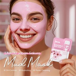ماسک گِلی ساکورا لایکو – LAIKOU Japan Sakura Mud Mask