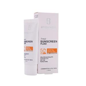 فلوئید ضد آفتاب SPF 50 بیزانس مناسب پوست های چرب و مختلط حجم 40 میلی لیتر