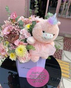 دسته گل و کیک تولد برای جشن تولد کودک ایرانی