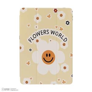 کیف کلاسوری دی کیس مدل Flowers مناسب برای تبلت شیائومی Redmi Pad Pro-12.1 inch