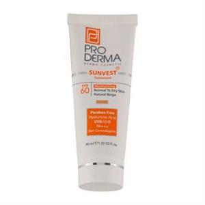کرم ضد آفتاب رنگی پرودرما با SPF60 حجم 40 میلی لیتر