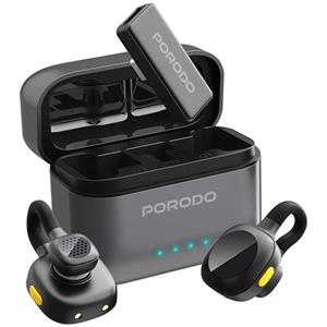 میکروفون یقه ای بی سیم پورودو Porodo مدل PDLAMPHF76BK تایپ سی