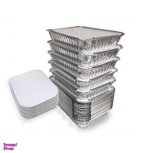ظرف یکبار مصرف مدل D350 بسته 10 عددی رنگ نقره ای