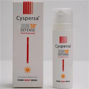 فلوئید ضد آفتاب بی رنگ پاوربرایت SPF 50 سیسپرسا