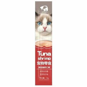 بستنی گربه با طعم ماهی تن و میگو پین Peien Tuna & Shrimp