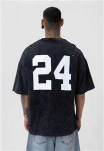 تیشرت زاپ دار ۲۴ رنگ Washed Black برند واموس VAMOS