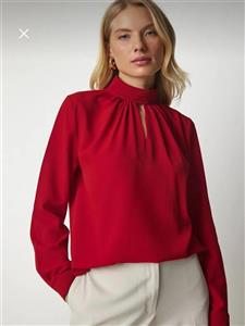 شومیز زنانه ترک هپینس | Happiness İstanbul Flowy Crepe Blouse