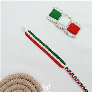 دستبند دوستی طرح پرچم ایران ساده و پهن