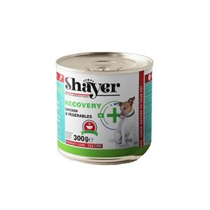 کنسرو غذای سگ شایر ریکاوری طعم مرغ و سبزیجات وزن 300 گرم