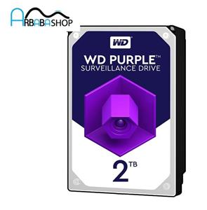 هارد دیسک اینترنال  3.5 اینچ وسترن بنفش دیجیتال مدل  WD purple ظرفیت 2 ترابایت اورجینال اصلی