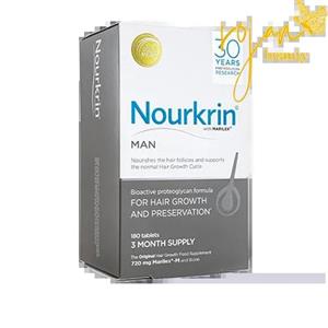 یک ورق مکمل نورکرین آقایان 20عددی اصل وارداتی | Nourkrin Man Hair Preservation Tablets