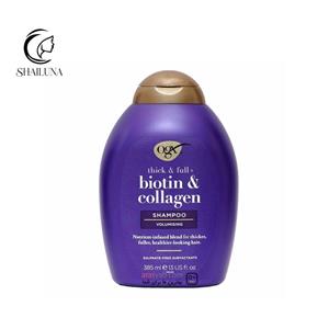 شامپو بنفش او جی ایکس OGX مدل بیوتین و کلاژن Biotin and Collagen