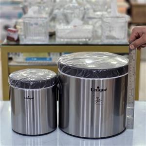 سطل قند شکر یونیک استیل اصل مدل UN-1612 مبلمونسرا مدل 292212