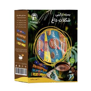 بسته ترکیبی هات چاکلت پپتینا - 100 گرم بسته 10 عددی