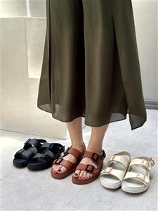 صندل دوسگک چرم رکابدار