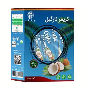 کریمر غیر لبنی با پودر شیر نارگیل پپتینا 10 ساشه‌ای