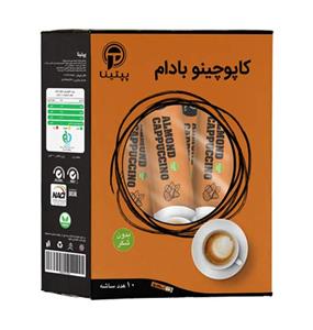 کاپوچینو با پودر شیر بادام پپتینا 10 ساشه‌ای