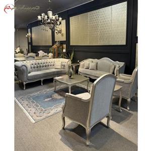 مبلمان 7 نفره مدل کلاسیک پارچه شانل یزد