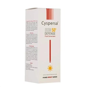 فلوئید ضدآفتاب پاوربرایت spf50 سیسپرسا حجم 50 میلی لیتر بدون رنگ