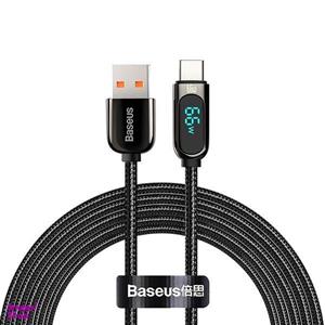 کابل تبدیل USB به USB-C بیسوس مدل Display Fast Charging-66w طول 2 متر