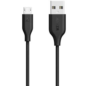 کابل تبدیل USB به microUSB انکر مدل A8132 PowerLine طول 0.9 متر