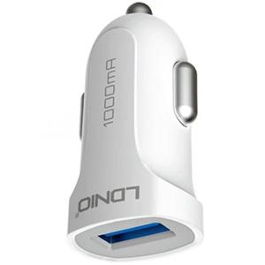 شارژر فندکی الدینیو مدل DL-C17 همراه با کابل microUSB