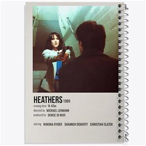 دفتر نت موسیقی 100 برگ خندالو طرح هدرز (Heathers)