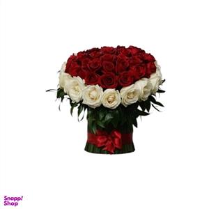 باکس گل طبیعی کد 20045 رنگ قرمز