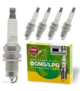 شمع خودرو ان جی کی مدل BKR-GAS 7987 دوگانه سوز پایه کوتاه بسته 4 عددی
