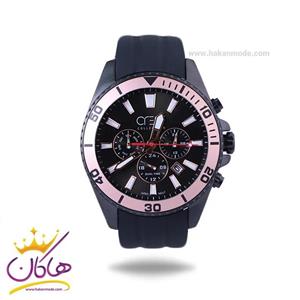 ساعت مچی عقربه ای کرست مردانه بند رابر مشکی 6275/5