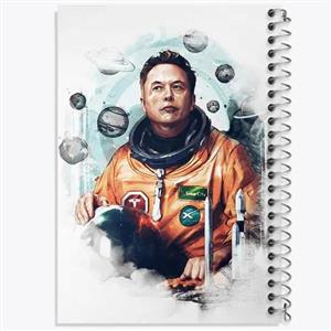دفتر نقطه ای مهندسی 100 برگ خندالو طرح ایلان ماسک Elon Musk