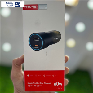 شارژر فندکی 60 وات ترانیو مدل T-C24