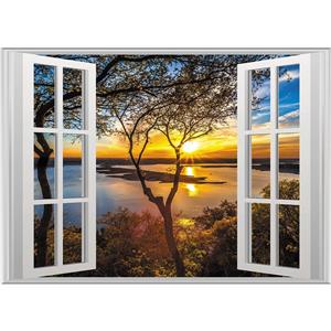 استیکر پنجره مجازی صالسو آرت طرح nice window 6 mjr