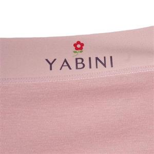 شورت زنانه اسلیپ کش لیزری طرح نوشته دار لاتین YABIN