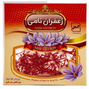 زعفران نگین نیم گرم پاکتی نامی