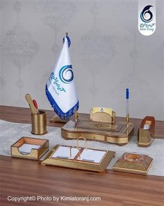 ست اداری رومیزی خاتم اعلا روکش پلی استر صنایع دستی کیمیا ترنج