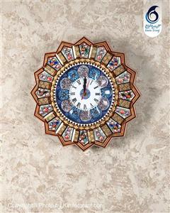 ساعت خاتم کاری و مینیاتور خورشیدی با صفحه میناکاری و موتور ساعت تایوانی کیمیاترنج 