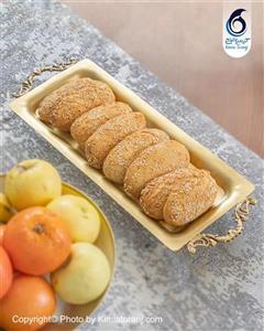 رولت خوری  پایه دار دسته دار برنجی با ضمانت ۶۰ ماهه کیمیاترنج طرح هندی