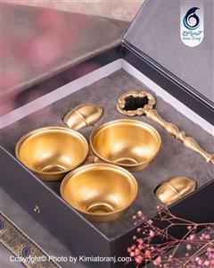 پک هدیه سازمانی طناز آجیل خوری برنجی صنایع دستی کیمیاترنج