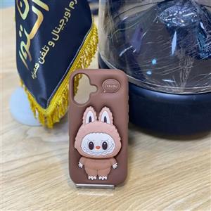 قاب عروسکی آیفون طرح لبوبو رنگ قهوه ای