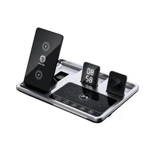 شارژر وایرلس گرین Wireless-Charging station 4 in 1