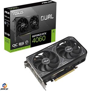 کارت گرافیک استوک ایسوس مدل RTX 4060 ASUS DUAL OC 8G گارانتی تا 1406/08